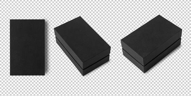 Black box mockup cutout psd file