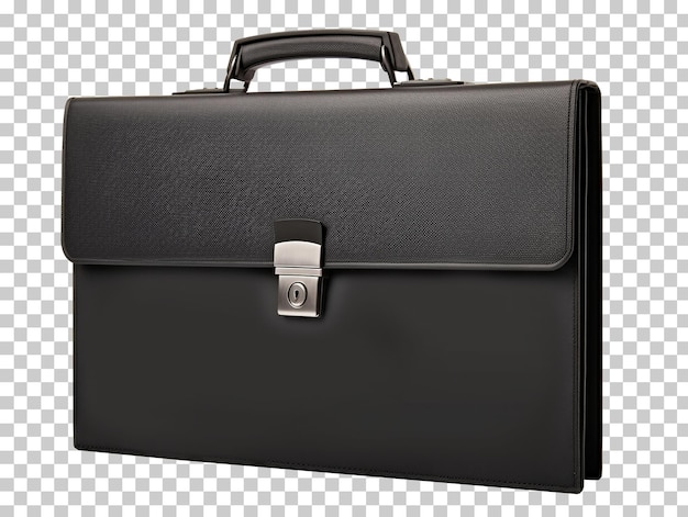 Black briefcase isolated on transparent background png psd