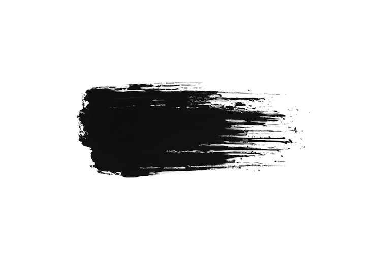 PSD black brush stroke