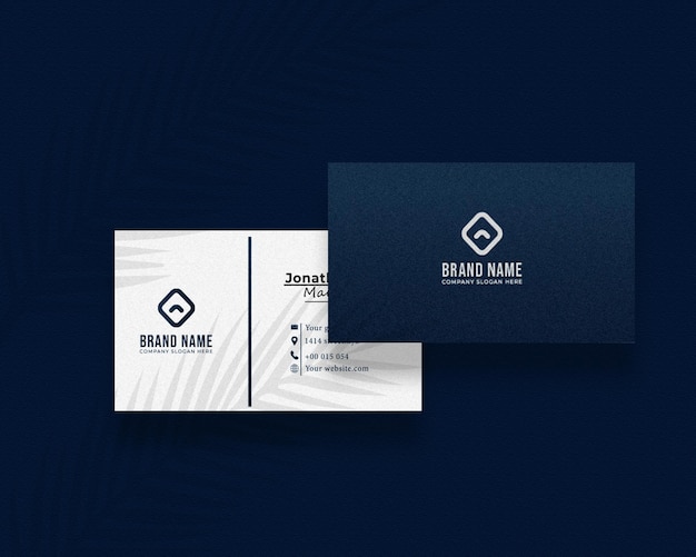 PSD black business card mockup realistic3d mockup