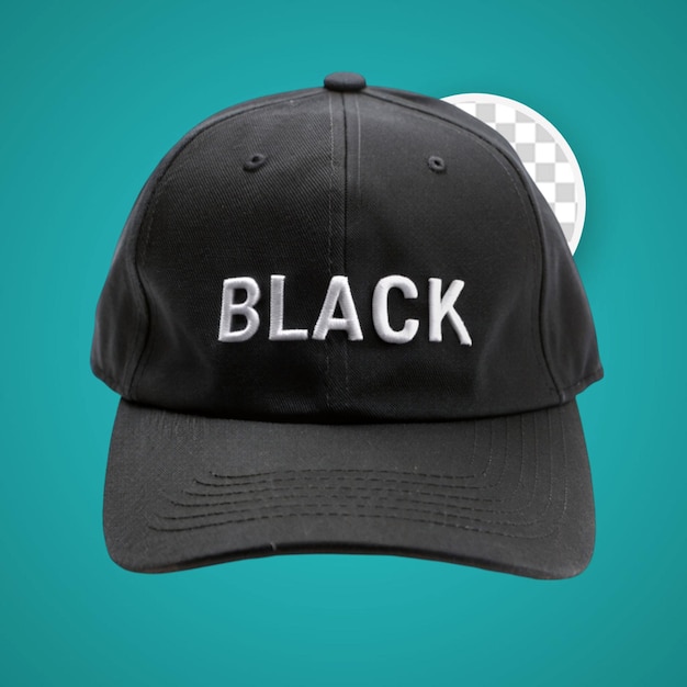 Black cap isolated