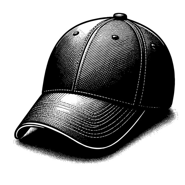 PSD a black cap with a black band and a black cap that says  leather