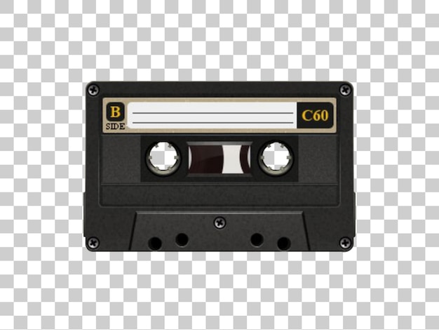 Black Cassette Tape C60