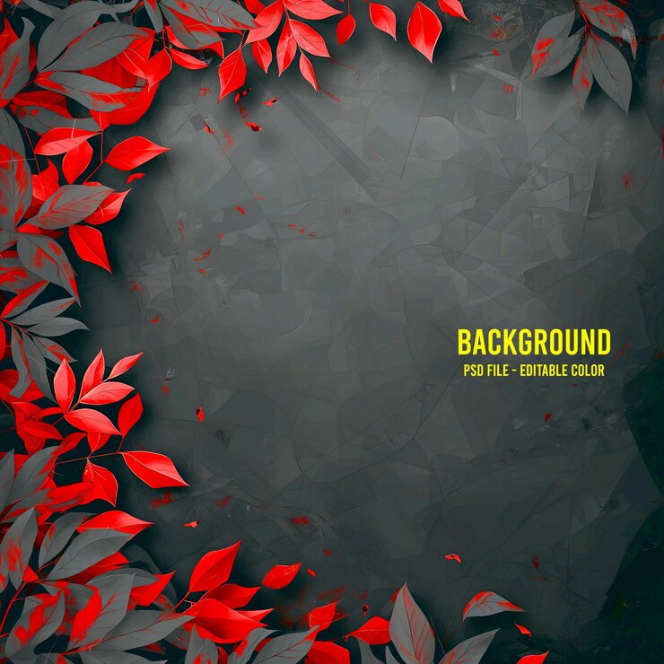 PSD black christmas background with fir tree and holiday background