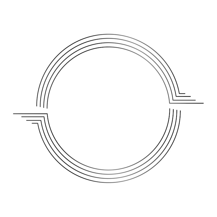 PSD black circle shape