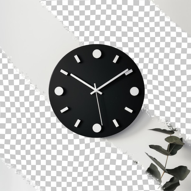 PSD a black clock with the time of 12  00 on it