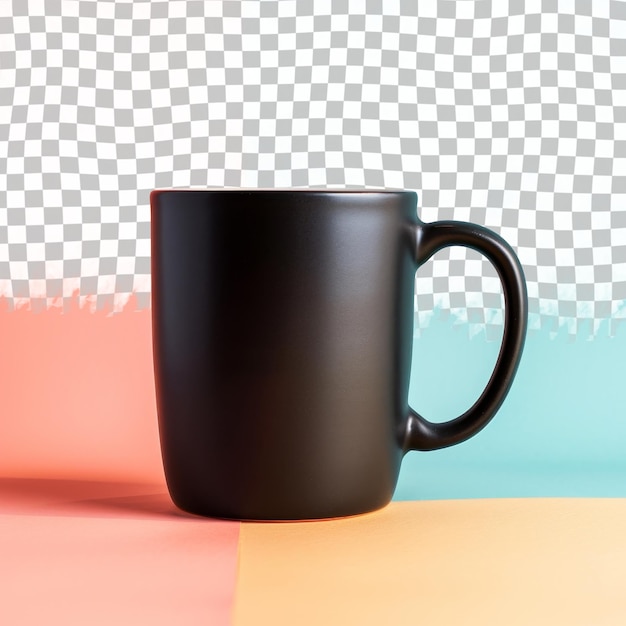 PSD a black coffee cup with the word  o  on it