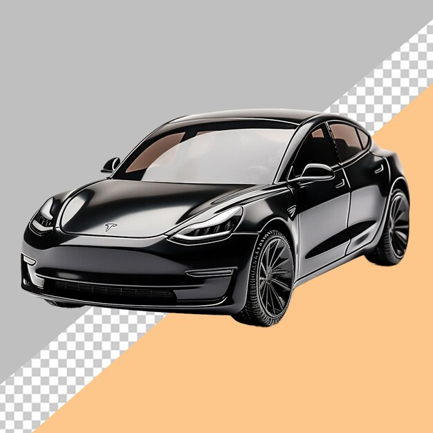 PSD black color toy car png