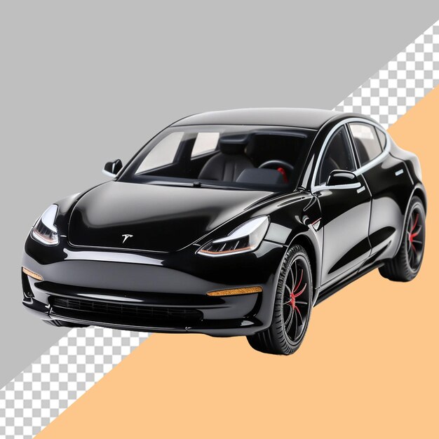 PSD black color toy car png