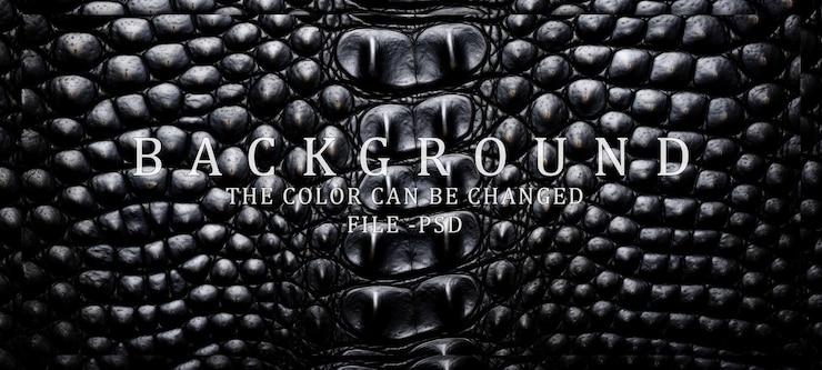PSD black crocodile skin texture