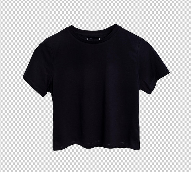 PSD Черная футболка для макета