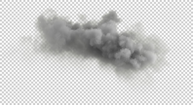 PSD black cumulus cloudy smooth shape cut out backgrounds special effect 3d rendering