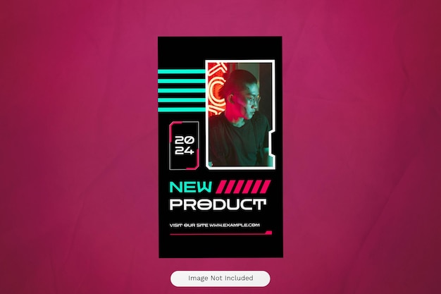 Black Cyberpunk Fashion Brand Instagram Story 02
