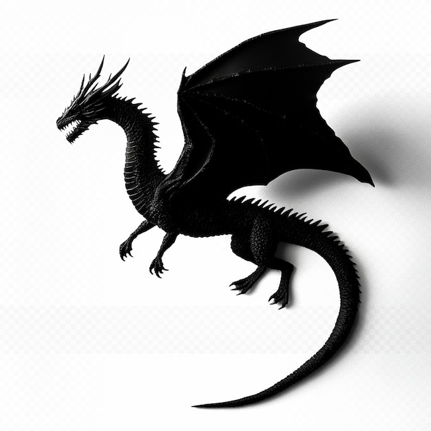 a black dragon