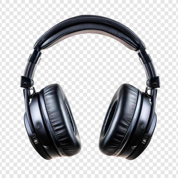 PSD black over ear headphones music audio listening device