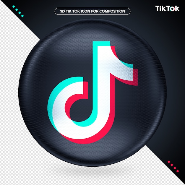 黒楕円3d tik tok