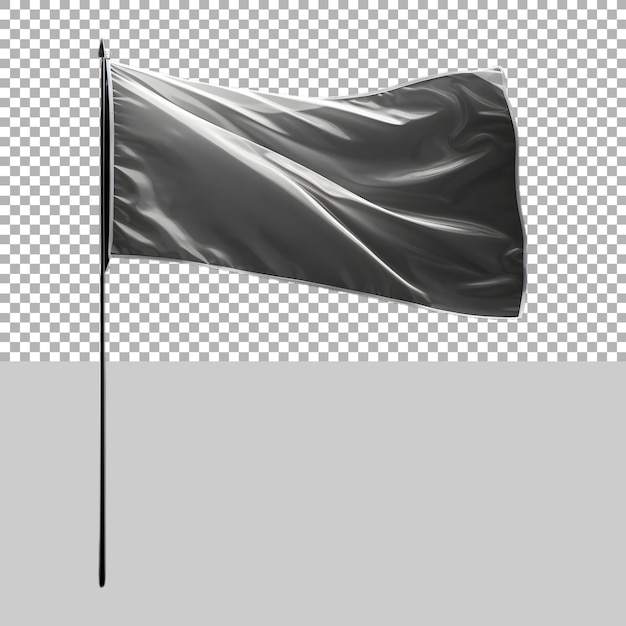 PSD 透明な背景に黒の旗 ai 生成