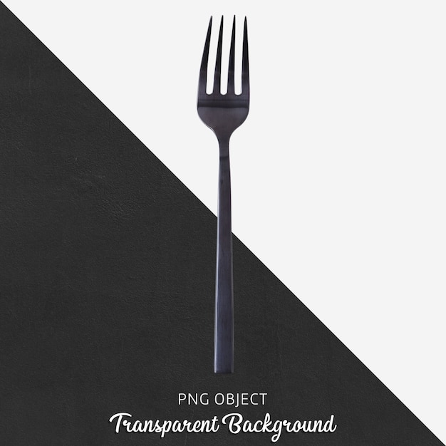검은 음식 포크