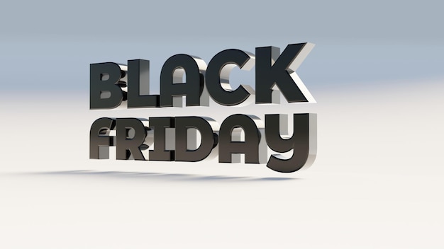 PSD black friday 3d rendered