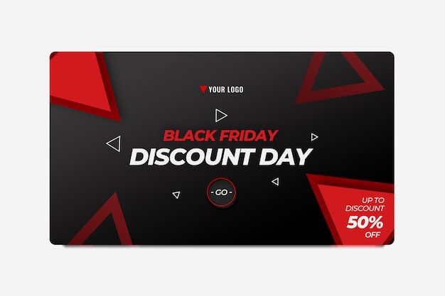 PSD black friday banner template