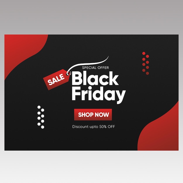 Black friday black banner