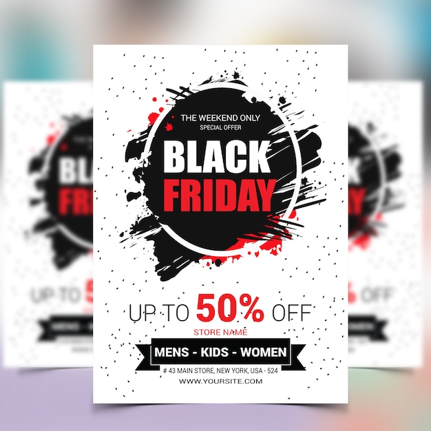 PSD black friday business flyer