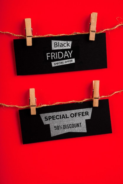 Black friday-concept met speciale aanbieding