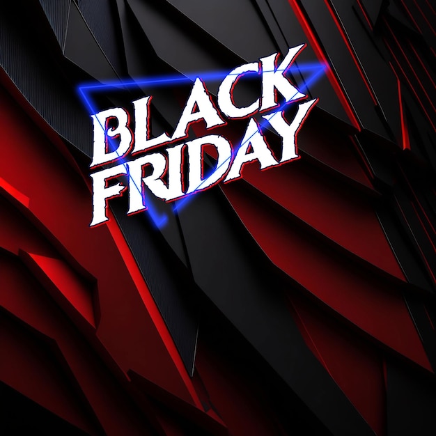 PSD black friday concept with realistic background