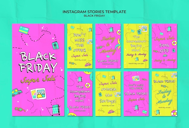 PSD modello di progettazione del black friday