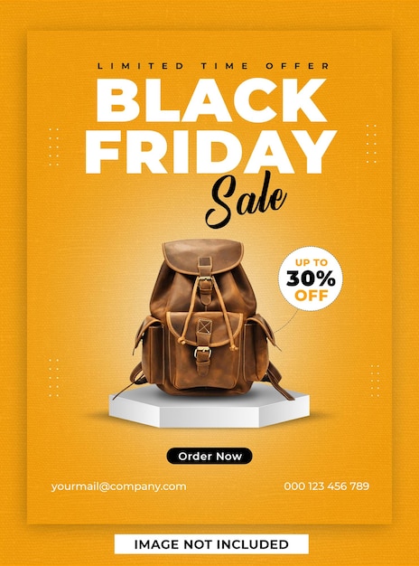 Black Friday Discount Sale Poster Design