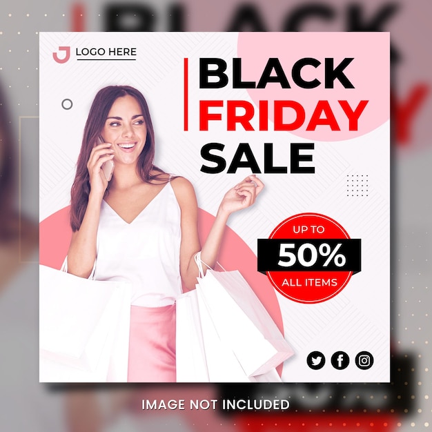 Black Friday Fashion Banner Template