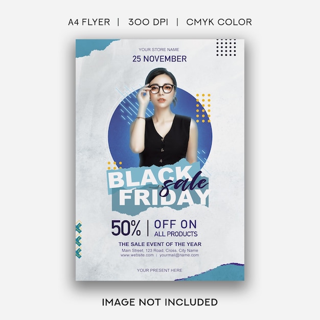 Black friday flyer template