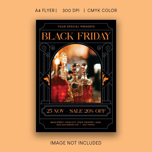 PSD black friday flyer