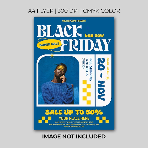 PSD black friday flyer