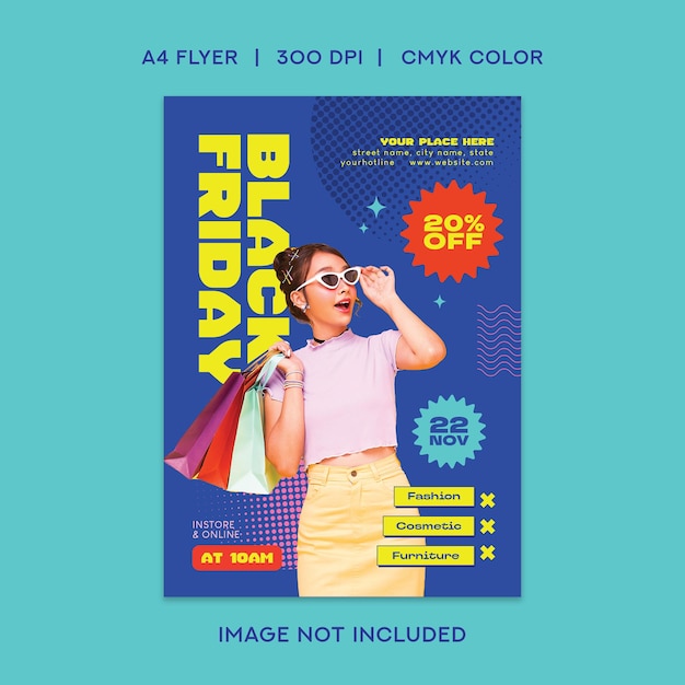 PSD black friday flyer