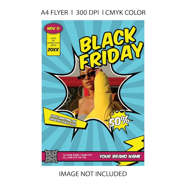 PSD black friday flyer