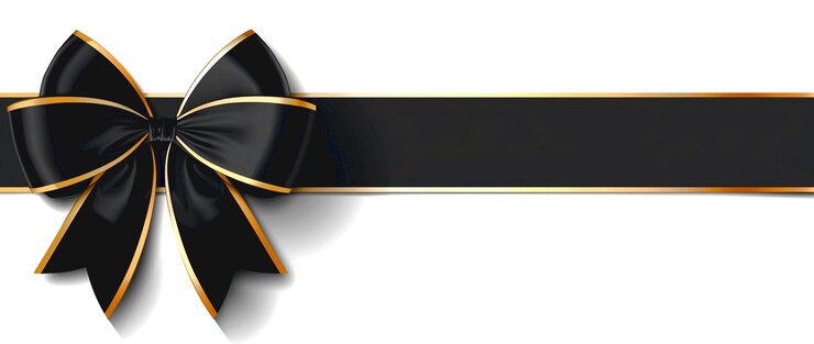 PSD black friday gift box holiday background glittering ribbon