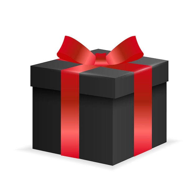 PSD black friday gift isolated