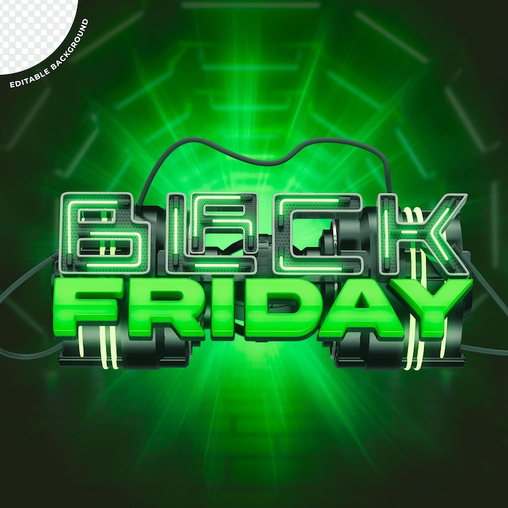 PSD black friday green