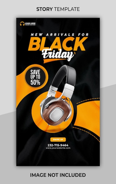 PSD black friday instagram story template