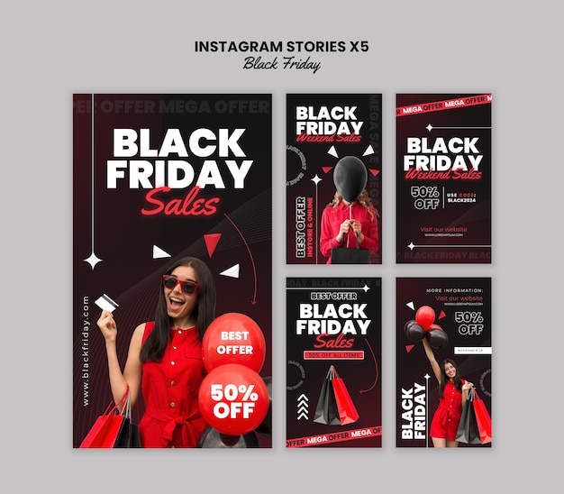 black friday instagram template design