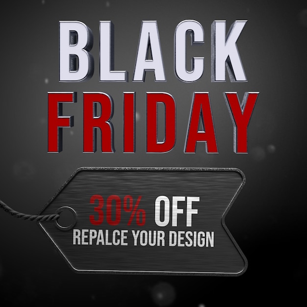 PSD black friday mockup design