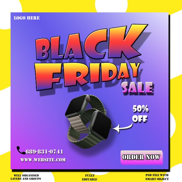 Black friday mockup