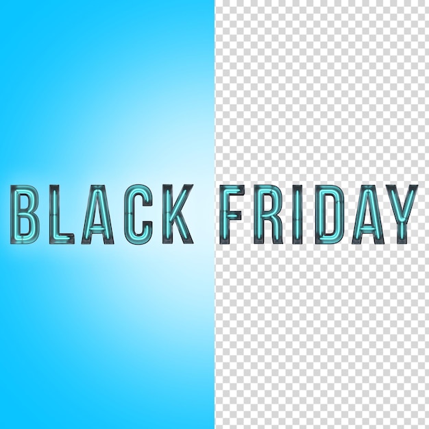 Black friday neon 3d