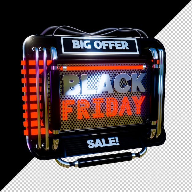 PSD black friday novembre arancio