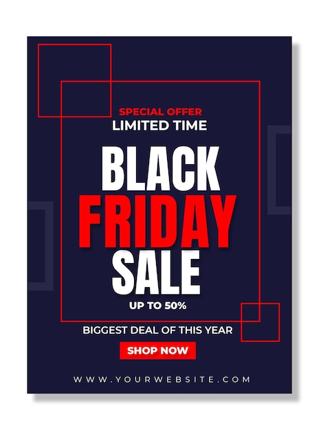 Black friday poster ontwerpsjabloon