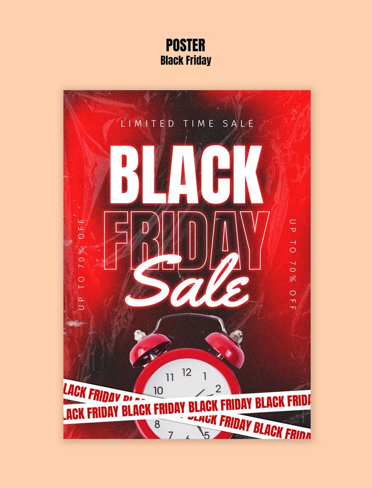 PSD black friday poster sjabloon ontwerp