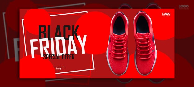 PSD black friday promo banner design