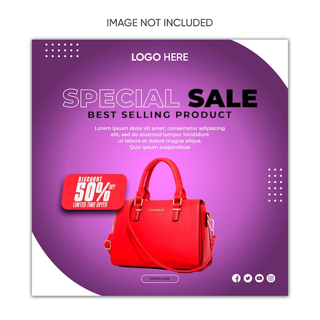 Black friday sale bag instagramfacebook