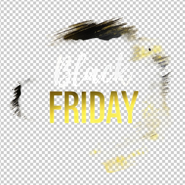 PSD black friday sale banner isolated on alpha layer png